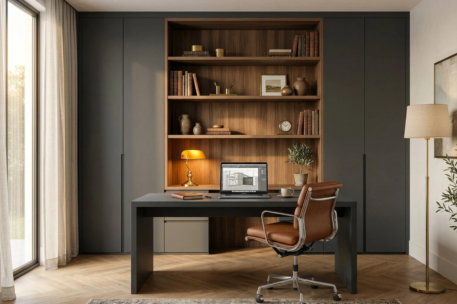 Skriňa do pracovne – organizácia a úložný priestor – Doorweb