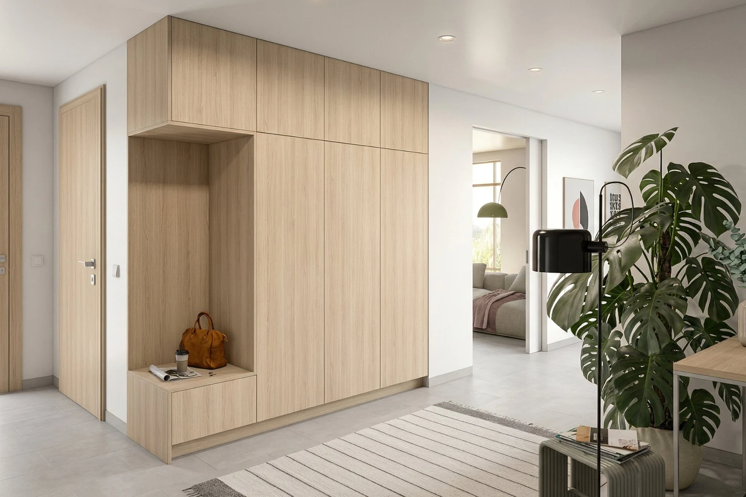 Skriňa do predsiene – botník a vešanie – Doorweb