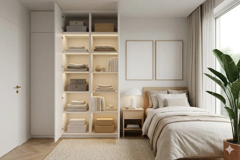 Vstavaná skriňa do spálne – Doorweb realizácia